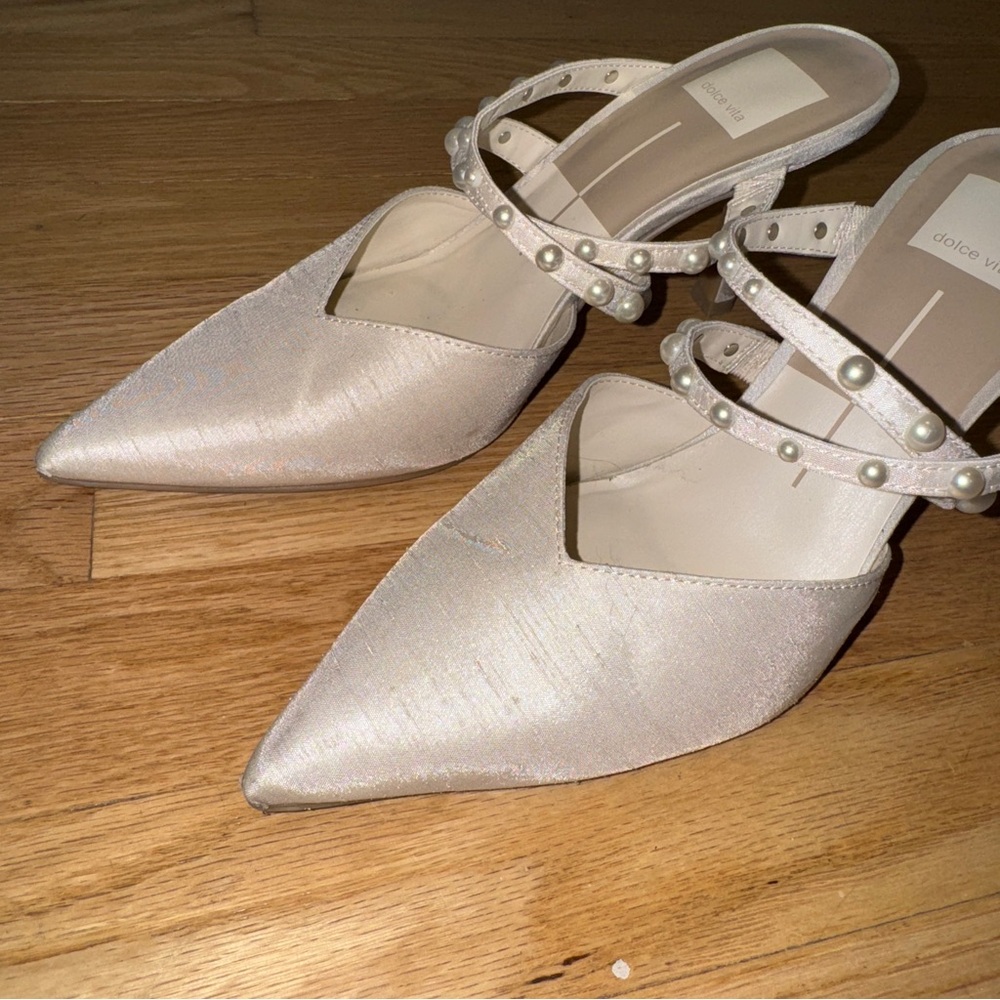 Dolce Vita Hanna Mule Ivory Pearl Size 7.5 - Picture 7 of 11